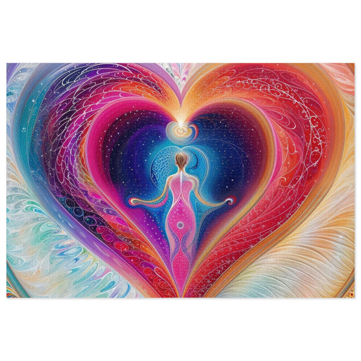 Cosmic Heart Embrace - Jigsaw Puzzle (100, 252, 500, 1000 pieces) - Puzzle - g(0D·IO) - 29.25" × 19.75" (1000 pcs) - -