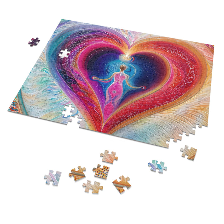 Cosmic Heart Embrace - Jigsaw Puzzle (100, 252, 500, 1000 pieces) - Puzzle - g(0D·IO) - 29.25" × 19.75" (1000 pcs) - -