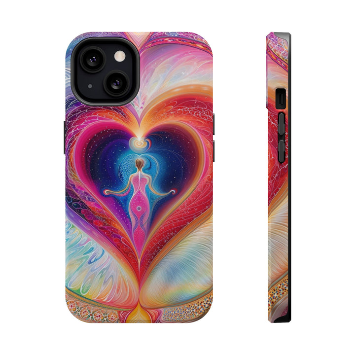 Cosmic Heart Embrace - MagSafe Tough Case - Phone Case - g(0D·IO) - iPhone 13 - Matte -