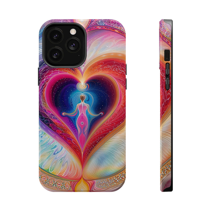 Cosmic Heart Embrace - MagSafe Tough Case - Phone Case - g(0D·IO) - iPhone 13 Pro Max - Glossy -