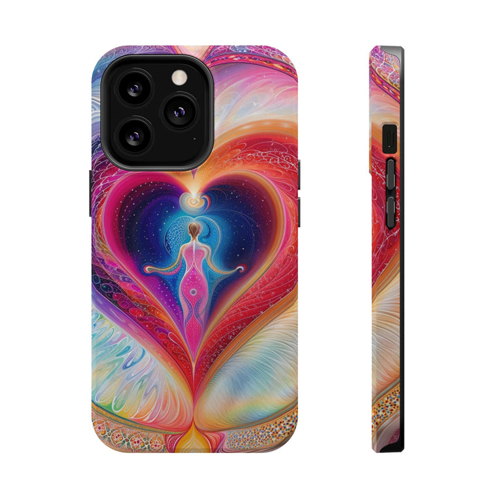 Cosmic Heart Embrace - MagSafe Tough Case - Phone Case - g(0D·IO) - iPhone 13 Pro - Matte -