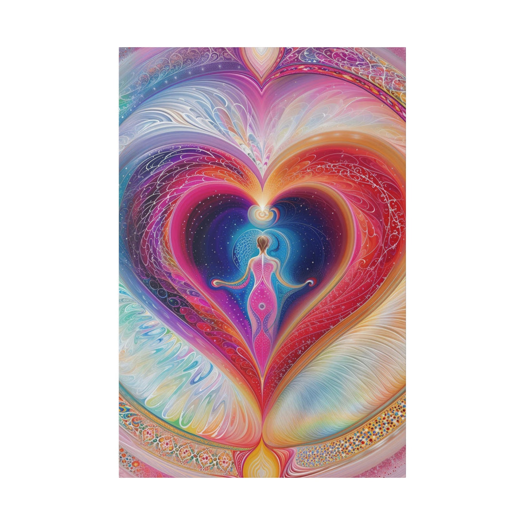 Cosmic Heart Embrace - Matte Canvas - Canvas - g(0D·IO) - 32″ x 48″ (Vertical) - 0.75'' -