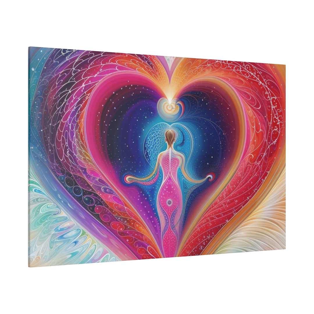 Cosmic Heart Embrace - Matte Canvas - Canvas - g(0D·IO) - 32" x 32" (Square) - 0.75'' -