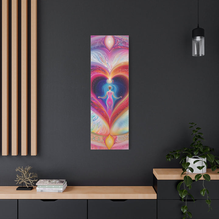 Cosmic Heart Embrace - Matte Canvas Print 1.25" - Canvas - g(0D·IO) - 36" x 36" - 1.25" -