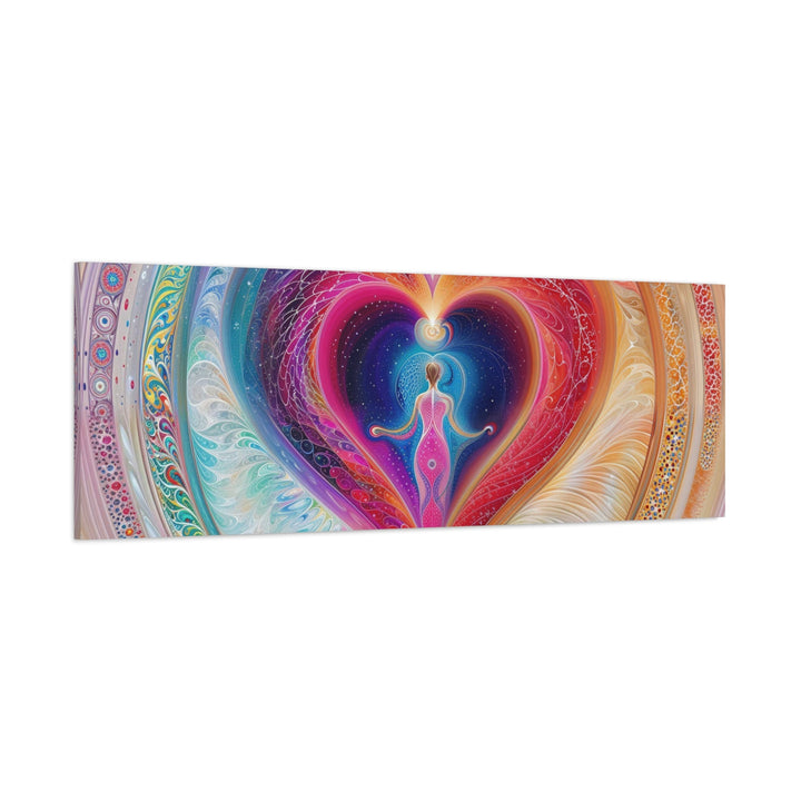 Cosmic Heart Embrace - Matte Canvas Print 1.25" - Canvas - g(0D·IO) - 36" x 36" - 1.25" -