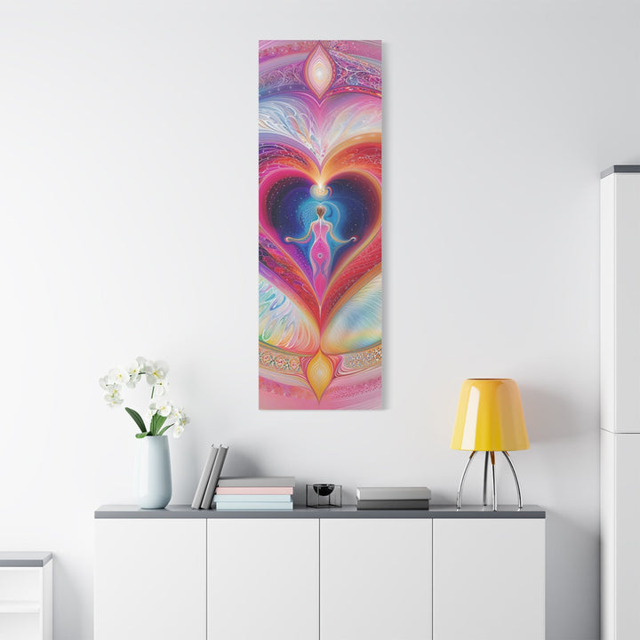 Cosmic Heart Embrace - Matte Canvas Print 1.25" - Canvas - g(0D·IO) - 36" x 36" - 1.25" -