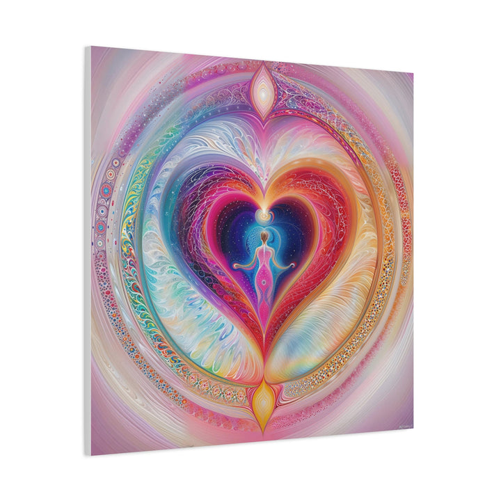 Cosmic Heart Embrace - Matte Canvas Print 1.25" - Canvas - g(0D·IO) - 36" x 36" - 1.25" -