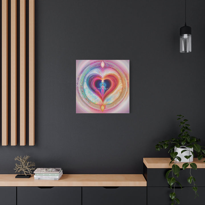 Cosmic Heart Embrace - Matte Canvas Print 1.25" - Canvas - g(0D·IO) - 36" x 36" - 1.25" -