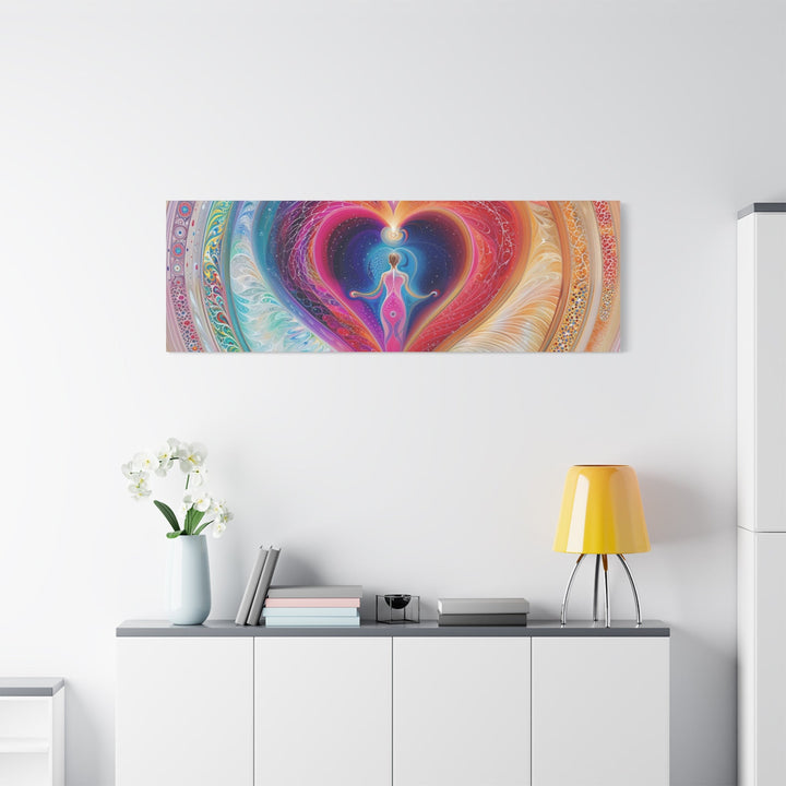 Cosmic Heart Embrace - Matte Canvas Print 1.25" - Canvas - g(0D·IO) - 36" x 36" - 1.25" -