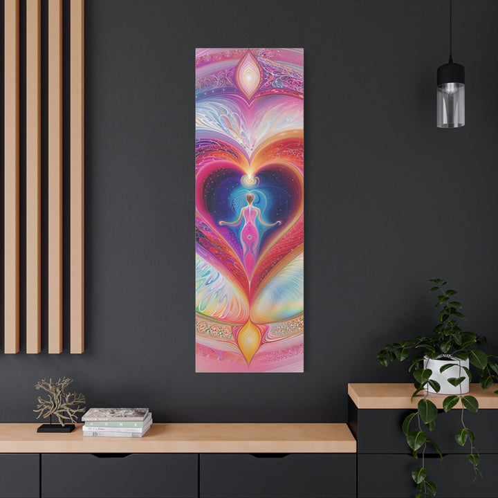 Cosmic Heart Embrace - Matte Canvas Print 1.25" - Canvas - g(0D·IO) - 36" x 36" - 1.25" -