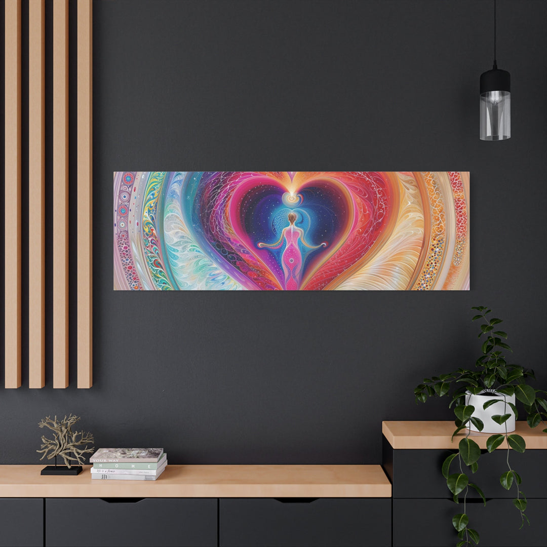 Cosmic Heart Embrace - Matte Canvas Print 1.25" - Canvas - g(0D·IO) - 36" x 36" - 1.25" -