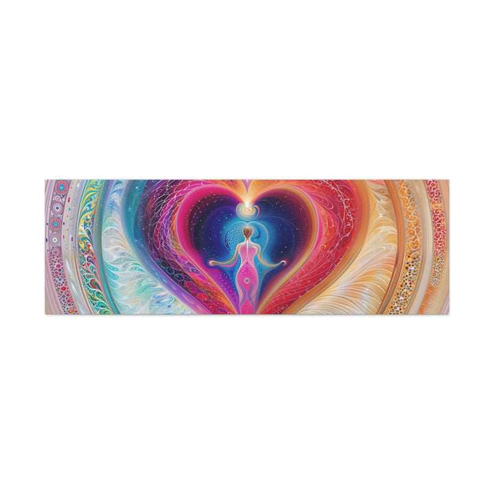 Cosmic Heart Embrace - Matte Canvas Print 1.25" - Canvas - g(0D·IO) - 60" x 20" (Horizontal) - 1.25" -