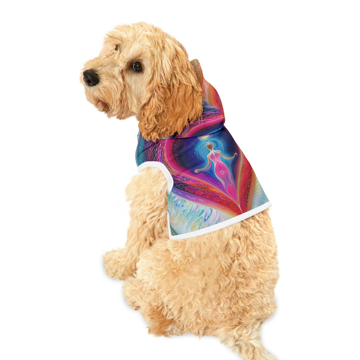 Cosmic Heart Embrace - Pet Hoodie - Pets - g(0D·IO) - XXS - Black Rib -