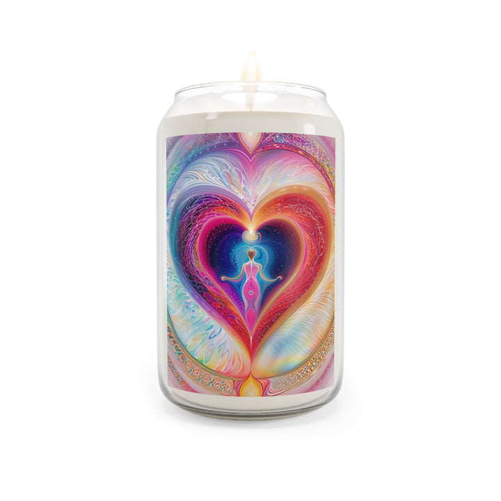 Cosmic Heart Embrace - Scented Candle - Home Decor - g(0D·IO) - Vanilla Bean - 13.75oz -