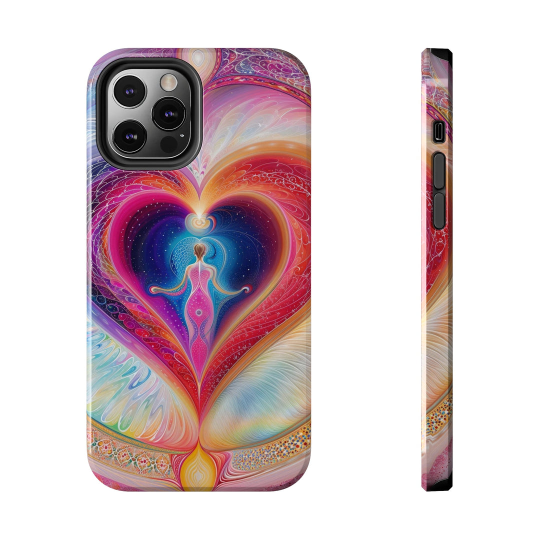 Cosmic Heart Embrace - Tough Phone Case - Phone Case - g(0D·IO) - iPhone 12 Pro - -