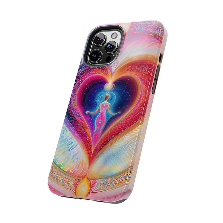 Cosmic Heart Embrace - Tough Phone Case - Phone Case - g(0D·IO) - iPhone 13 Mini - -