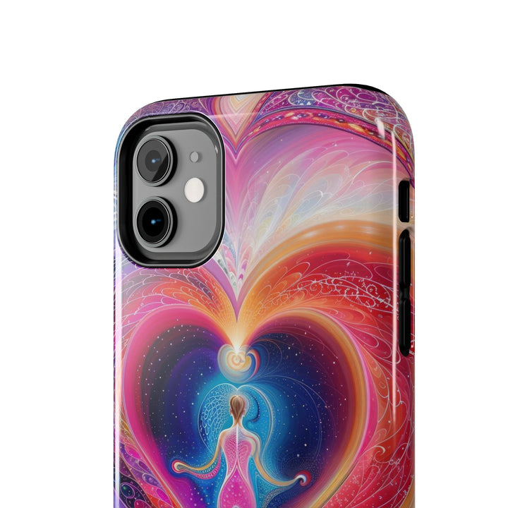 Cosmic Heart Embrace - Tough Phone Case - Phone Case - g(0D·IO) - iPhone 13 Mini - -