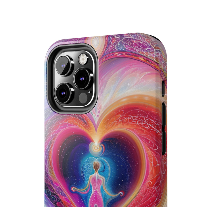 Cosmic Heart Embrace - Tough Phone Case - Phone Case - g(0D·IO) - iPhone 13 Mini - -