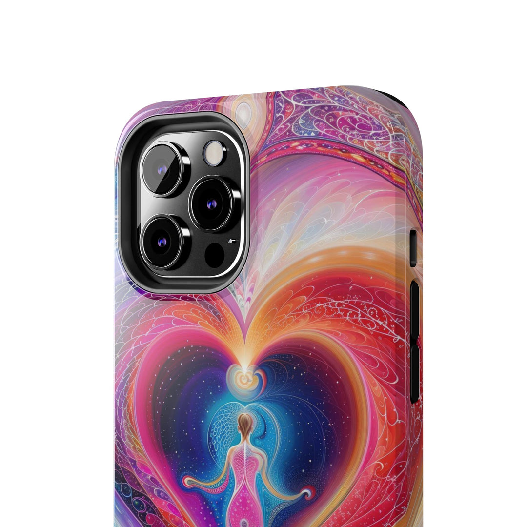 Cosmic Heart Embrace - Tough Phone Case - Phone Case - g(0D·IO) - iPhone 13 Mini - -