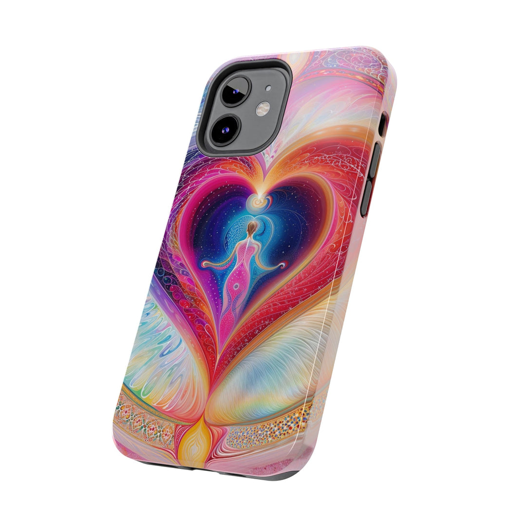 Cosmic Heart Embrace - Tough Phone Case - Phone Case - g(0D·IO) - iPhone 13 Mini - -