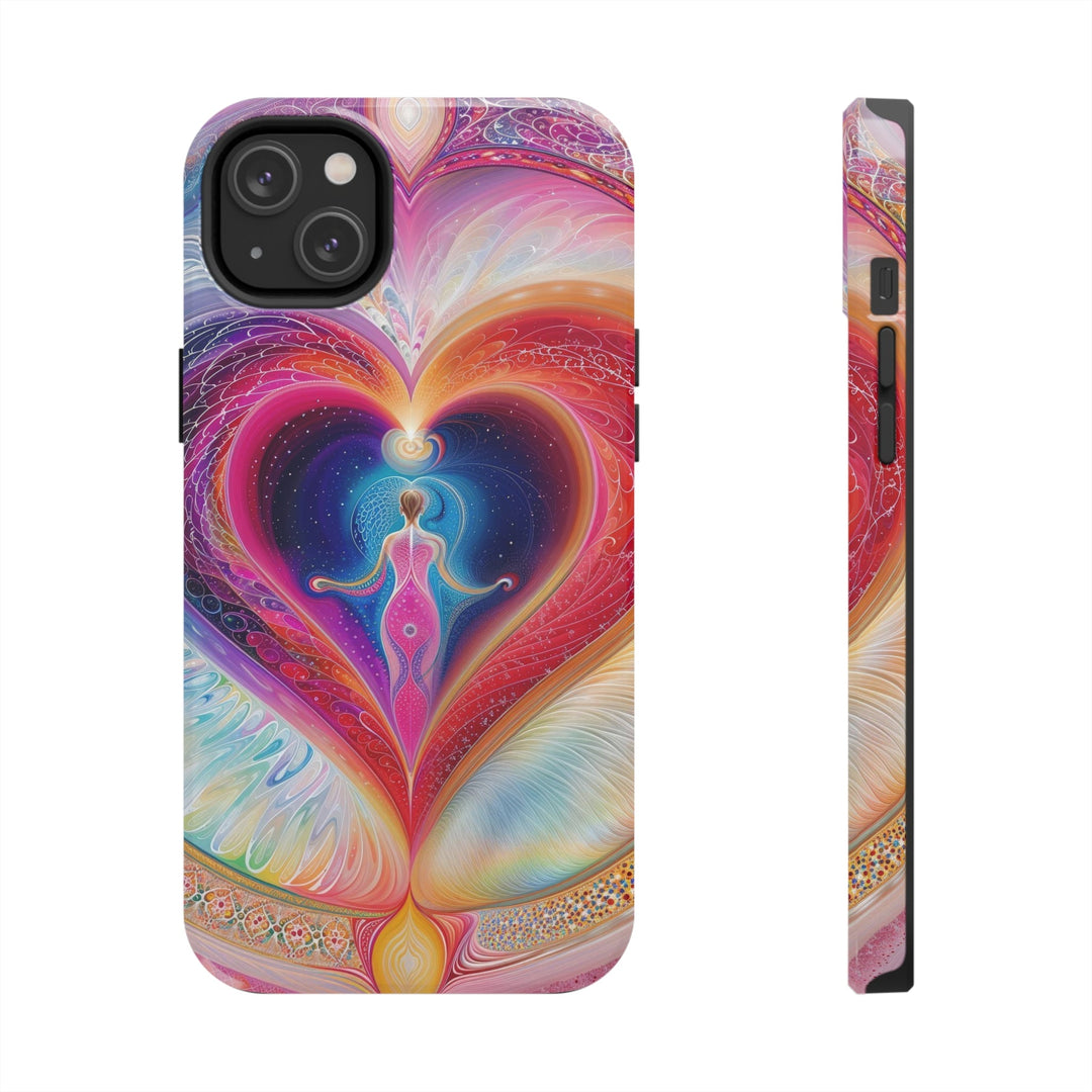 Cosmic Heart Embrace - Tough Phone Case - Phone Case - g(0D·IO) - iPhone 14 Plus - -