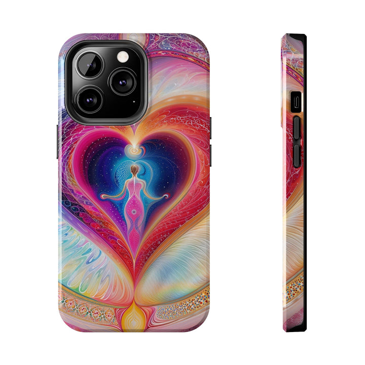 Cosmic Heart Embrace - Tough Phone Case - Phone Case - g(0D·IO) - iPhone 13 Pro - -