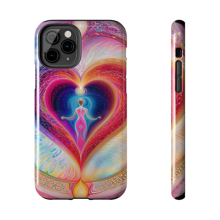 Cosmic Heart Embrace - Tough Phone Case - Phone Case - g(0D·IO) - iPhone 11 Pro - -