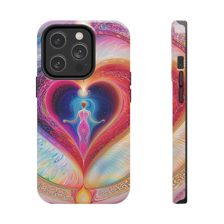 Cosmic Heart Embrace - Tough Phone Case - Phone Case - g(0D·IO) - iPhone 14 Pro - -