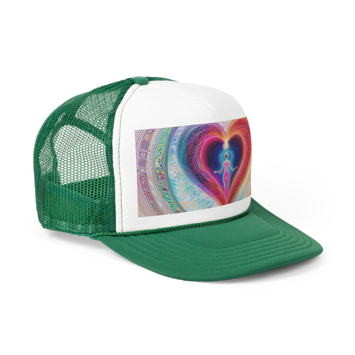 Cosmic Heart Embrace - Trucker Hat - Hats - g(0D·IO) - Pink - One size -