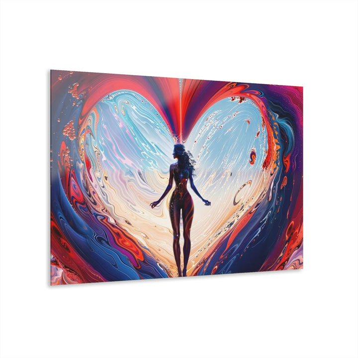 Cosmic Heart Emergence - Acrylic Prints (French Cleat Hanging) - Home Decor - g(0D·IO) - 36" x 24" (Horizontal) - 0.25'' -