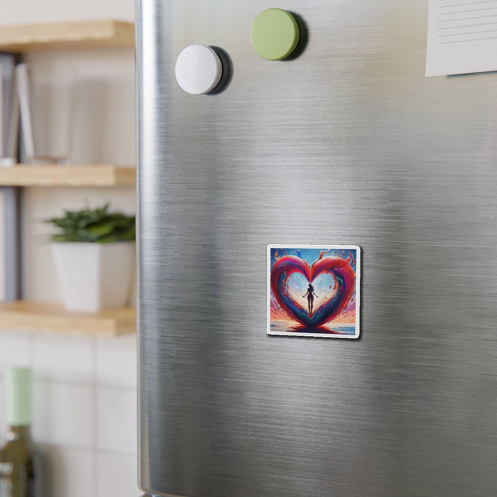 Cosmic Heart Emergence - Die-cut Magnet - Home Decor - g(0D·IO) - 6 × 6" - Die-Cut - 1 pc