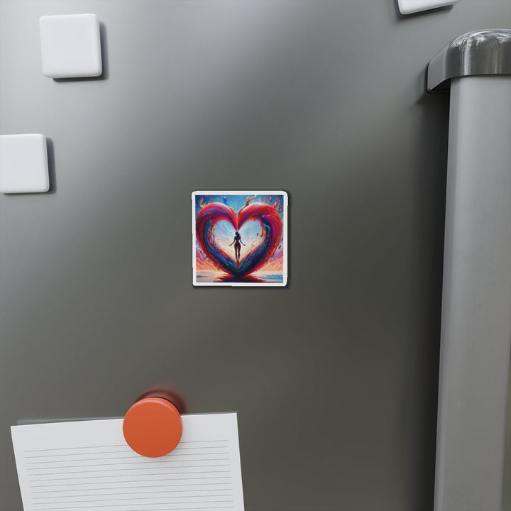 Cosmic Heart Emergence - Die-cut Magnet - Home Decor - g(0D·IO) - 6 × 6" - Die-Cut - 1 pc