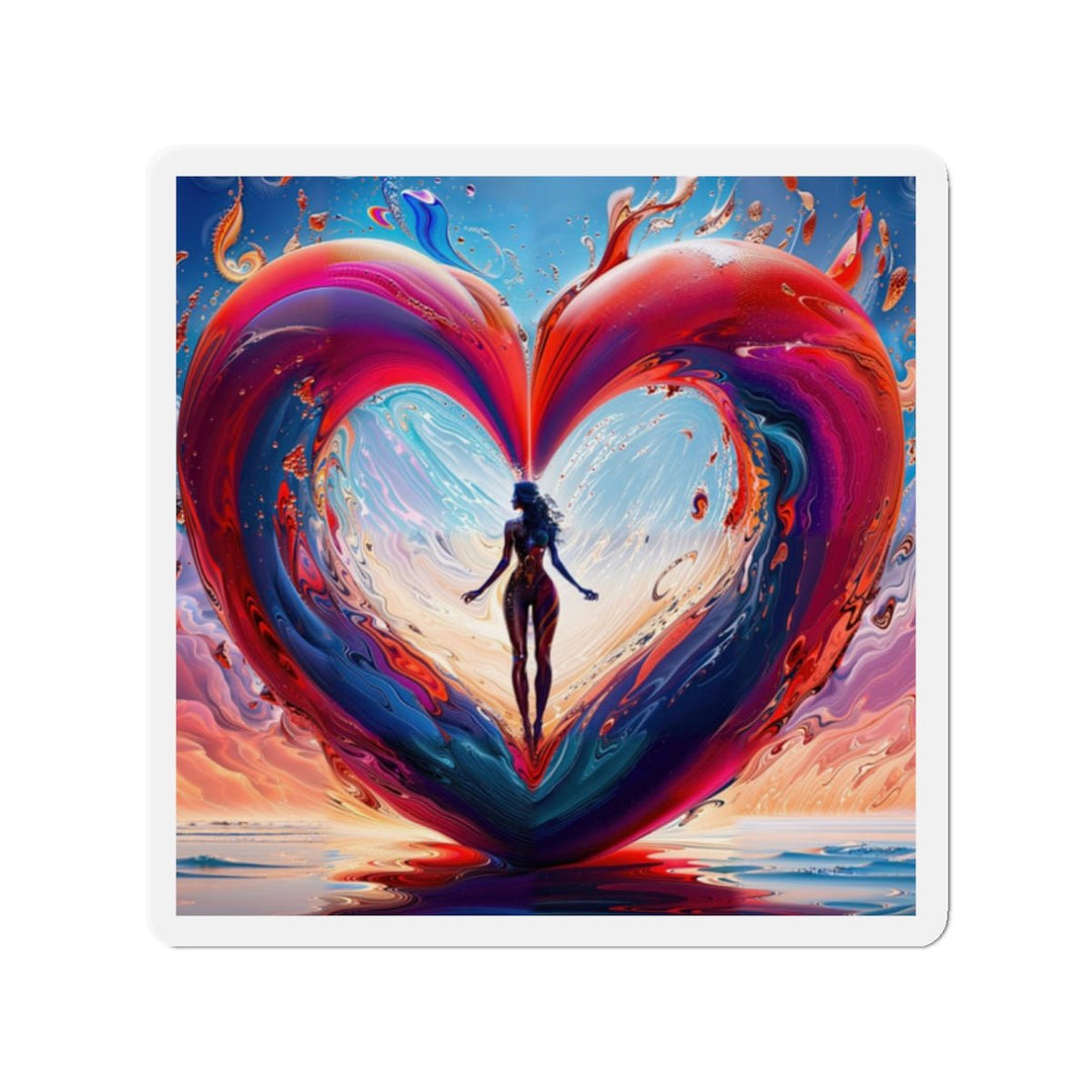 Cosmic Heart Emergence - Die-cut Magnet - Home Decor - g(0D·IO) - 2" x 2" - Die-Cut - 1 pc