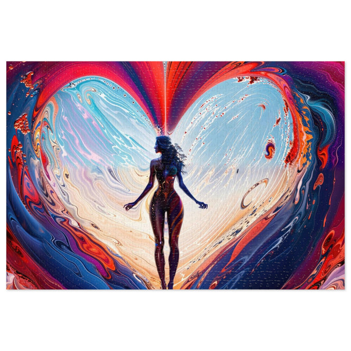 Cosmic Heart Emergence - Jigsaw Puzzle (100, 252, 500, 1000 pieces) - Puzzle - g(0D·IO) - 29.25" × 19.75" (1000 pcs) - -