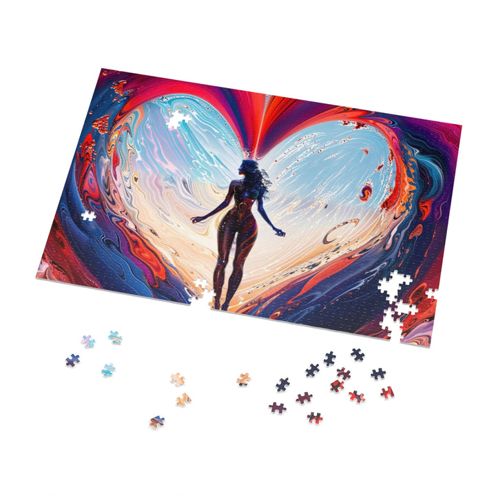 Cosmic Heart Emergence - Jigsaw Puzzle (100, 252, 500, 1000 pieces) - Puzzle - g(0D·IO) - 29.25" × 19.75" (1000 pcs) - -