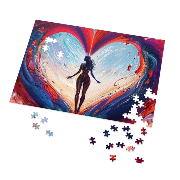 Cosmic Heart Emergence - Jigsaw Puzzle (100, 252, 500, 1000 pieces) - Puzzle - g(0D·IO) - 29.25" × 19.75" (1000 pcs) - -