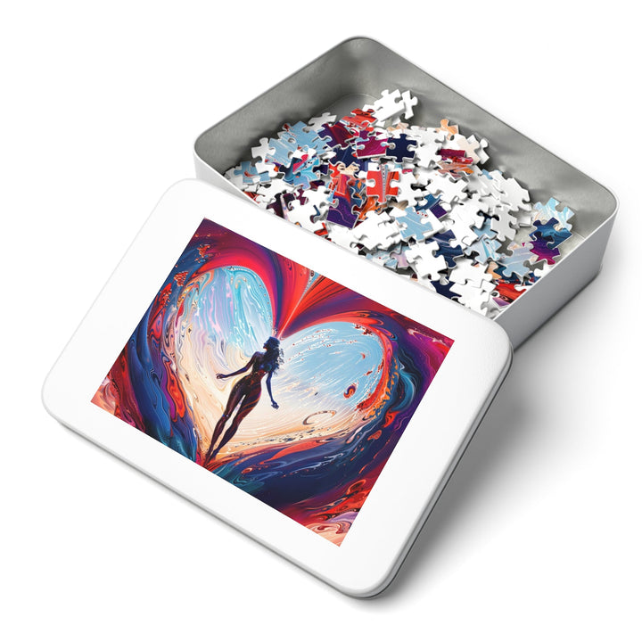 Cosmic Heart Emergence - Jigsaw Puzzle (100, 252, 500, 1000 pieces) - Puzzle - g(0D·IO) - 29.25" × 19.75" (1000 pcs) - -