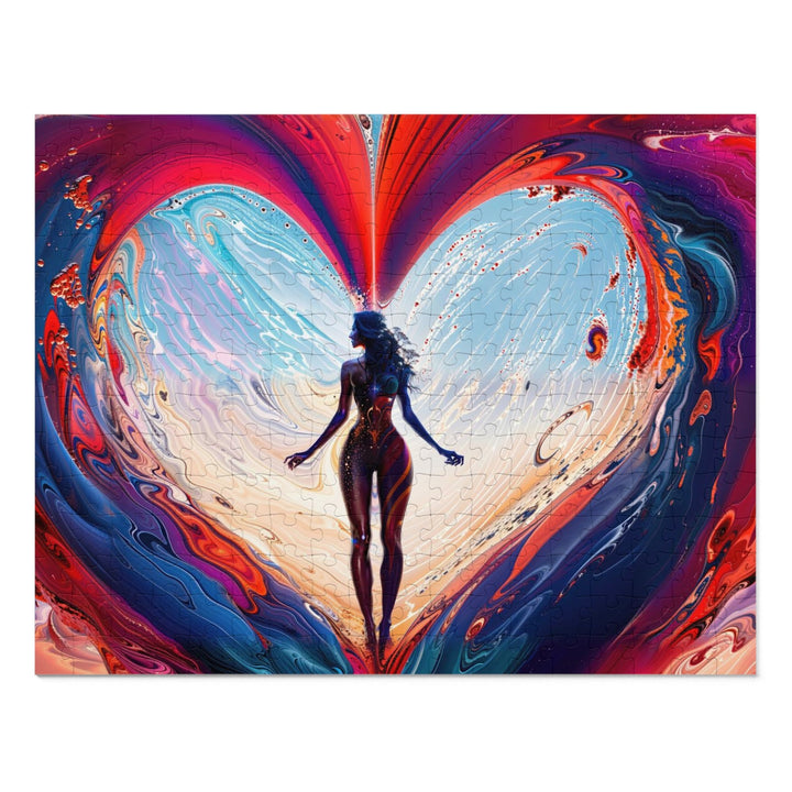 Cosmic Heart Emergence - Jigsaw Puzzle (100, 252, 500, 1000 pieces) - Puzzle - g(0D·IO) - 14" × 11" (252 pcs) - -