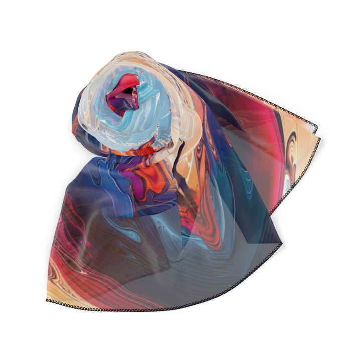 Cosmic Heart Emergence - Poly Scarf - Accessories - g(0D·IO) - Poly chiffon - 50" × 50" -