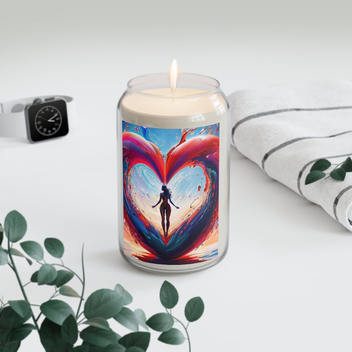 Cosmic Heart Emergence - Scented Candle - Home Decor - g(0D·IO) - Vanilla Bean - 13.75oz -