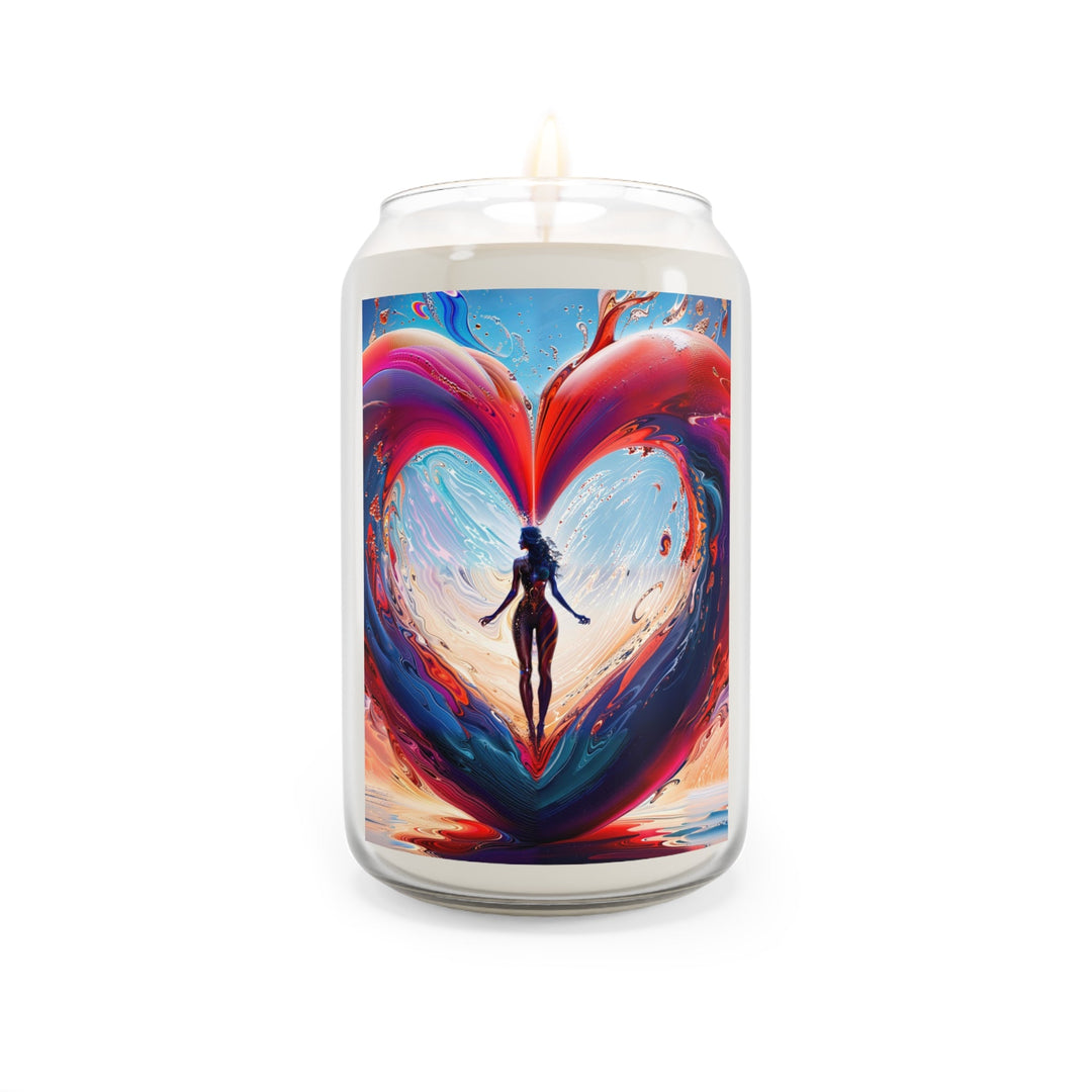 Cosmic Heart Emergence - Scented Candle - Home Decor - g(0D·IO) - Comfort Spice - 13.75oz -