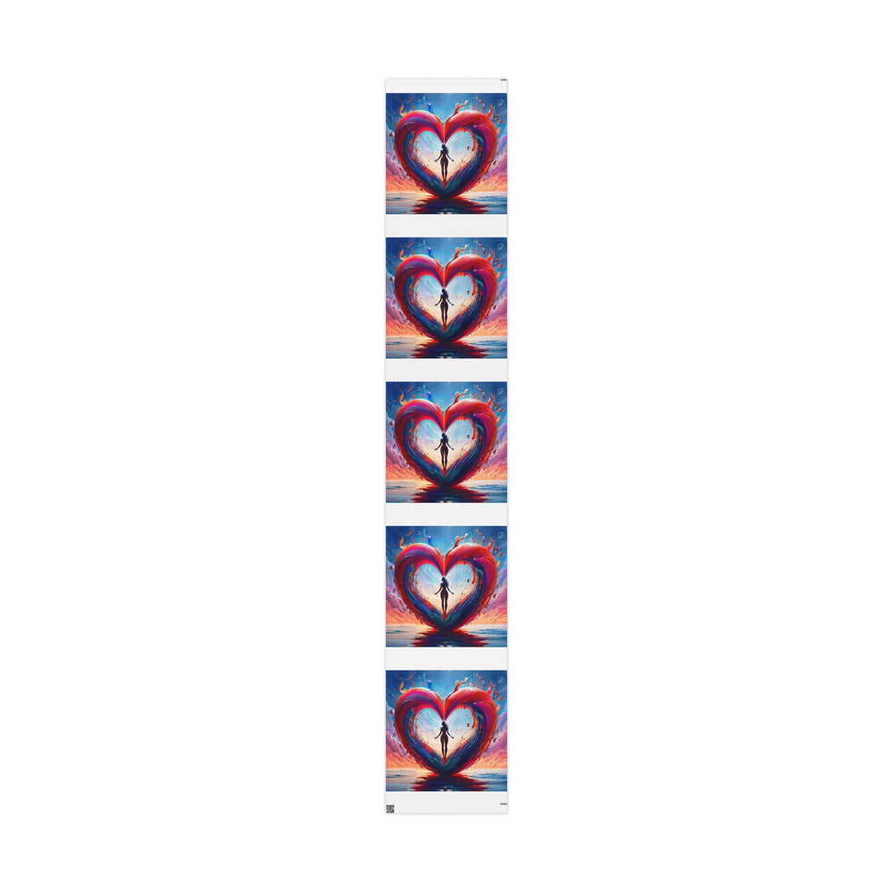 Cosmic Heart Emergence - Wrapping Paper - Home Decor - g(0D·IO) - 30" x 180" - Matte -