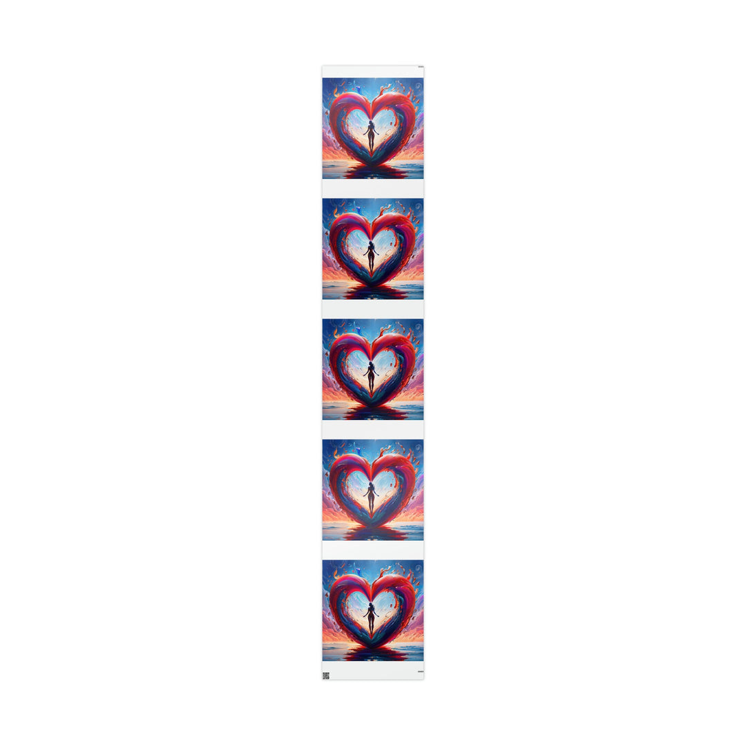 Cosmic Heart Emergence - Wrapping Paper - Home Decor - g(0D·IO) - 30" x 180" - Glossy -