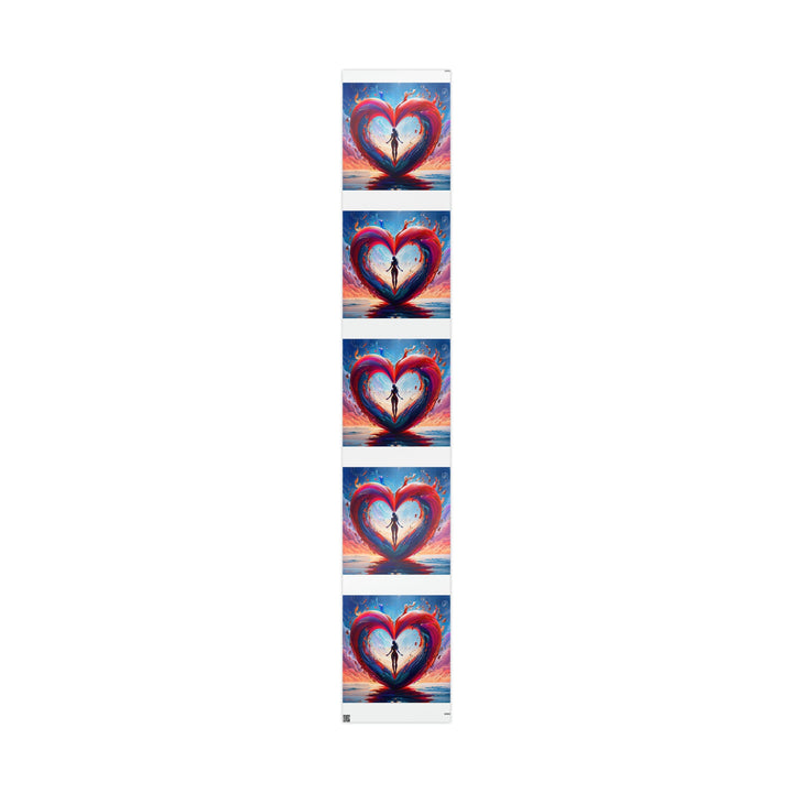 Cosmic Heart Emergence - Wrapping Paper - Home Decor - g(0D·IO) - 30" x 180" - Glossy -