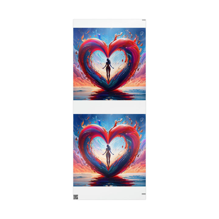 Cosmic Heart Emergence - Wrapping Paper - Home Decor - g(0D·IO) - 30'' x 72'' - Glossy -