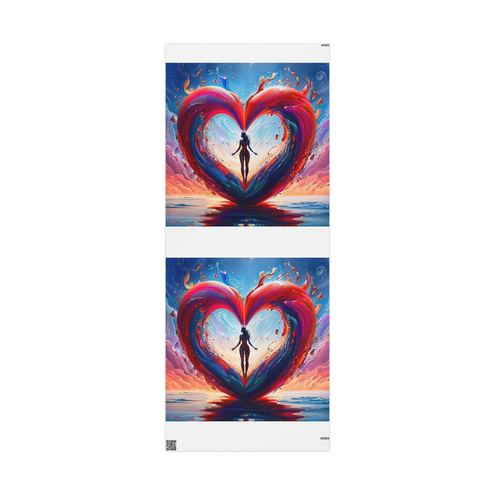 Cosmic Heart Emergence - Wrapping Paper - Home Decor - g(0D·IO) - 30'' x 72'' - Matte -