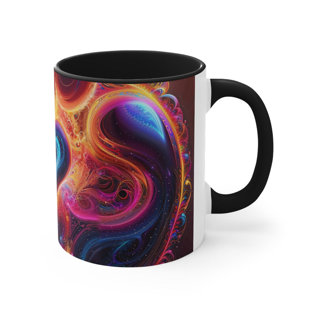 Cosmic Heart Nebula - Accent Coffee Mug - Mug - g(0D·IO) - Pink - 11oz -