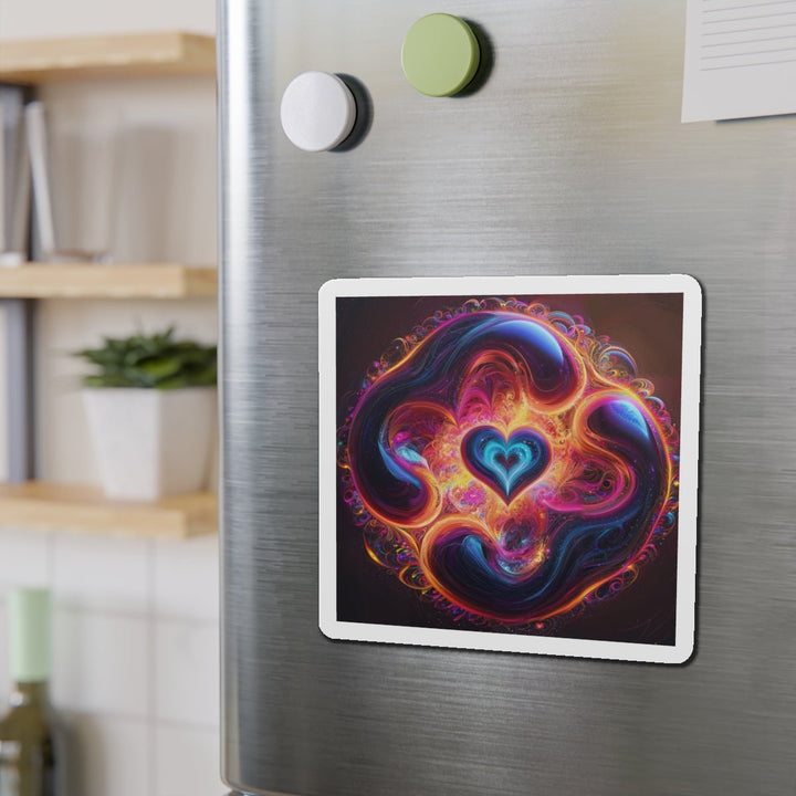 Cosmic Heart Nebula - Die-cut Magnet - Home Decor - g(0D·IO) - 6 × 6" - Die-Cut - 1 pc
