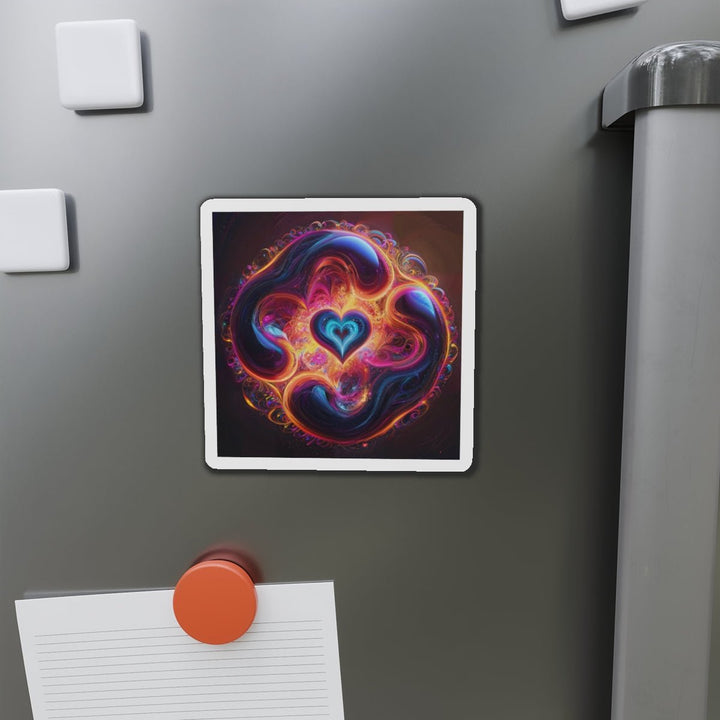 Cosmic Heart Nebula - Die-cut Magnet - Home Decor - g(0D·IO) - 6 × 6" - Die-Cut - 1 pc
