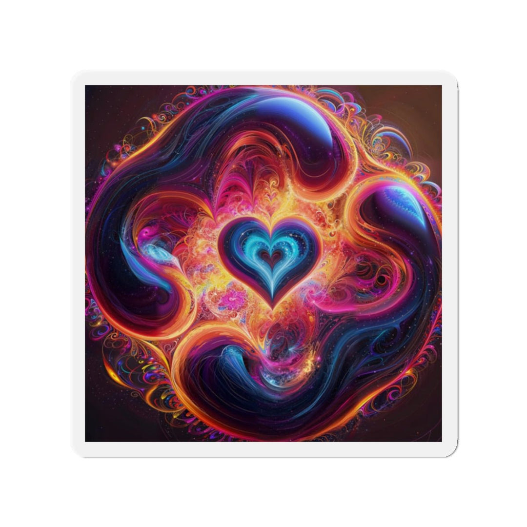 Cosmic Heart Nebula - Die-cut Magnet - Home Decor - g(0D·IO) - 2" x 2" - Die-Cut - 1 pc